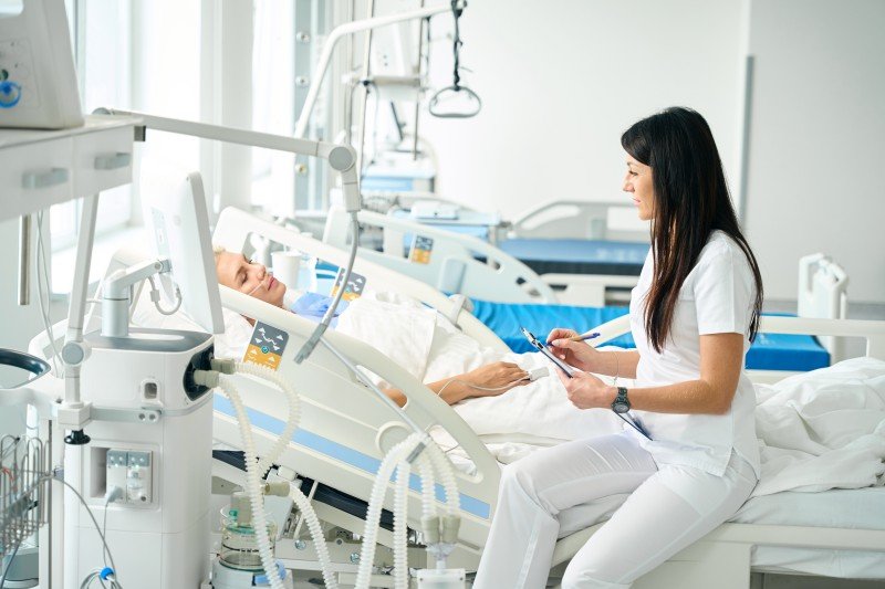 Hospital bed for home use
