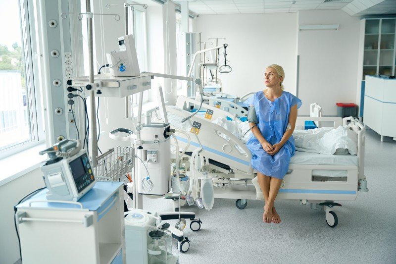 Bed in Hospital
